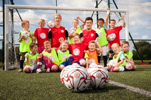 group behind the logo balls - summer camp 2016      